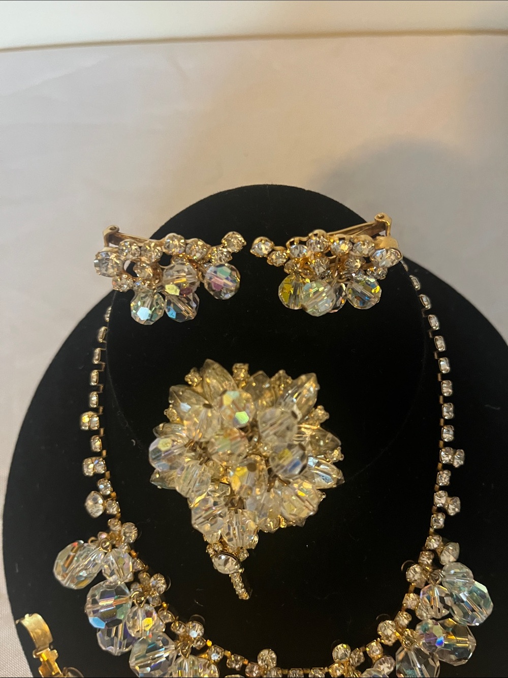 Juliana  cha cha Crystal Necklace and Bracelet Set - Clear - Picture 5 of 6